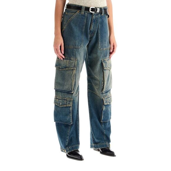 Golden Goose 'Irina' Wide Leg Cargo Jeans Women - Picture 2 of 4